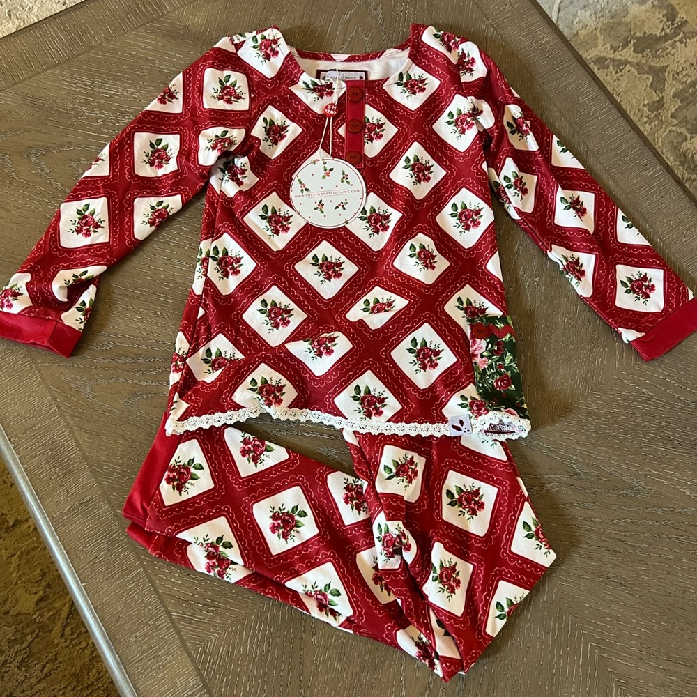 Sweet Honey Christmas Jammies, size 5, NWT
